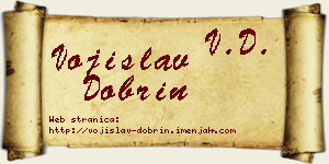 Vojislav Dobrin vizit kartica